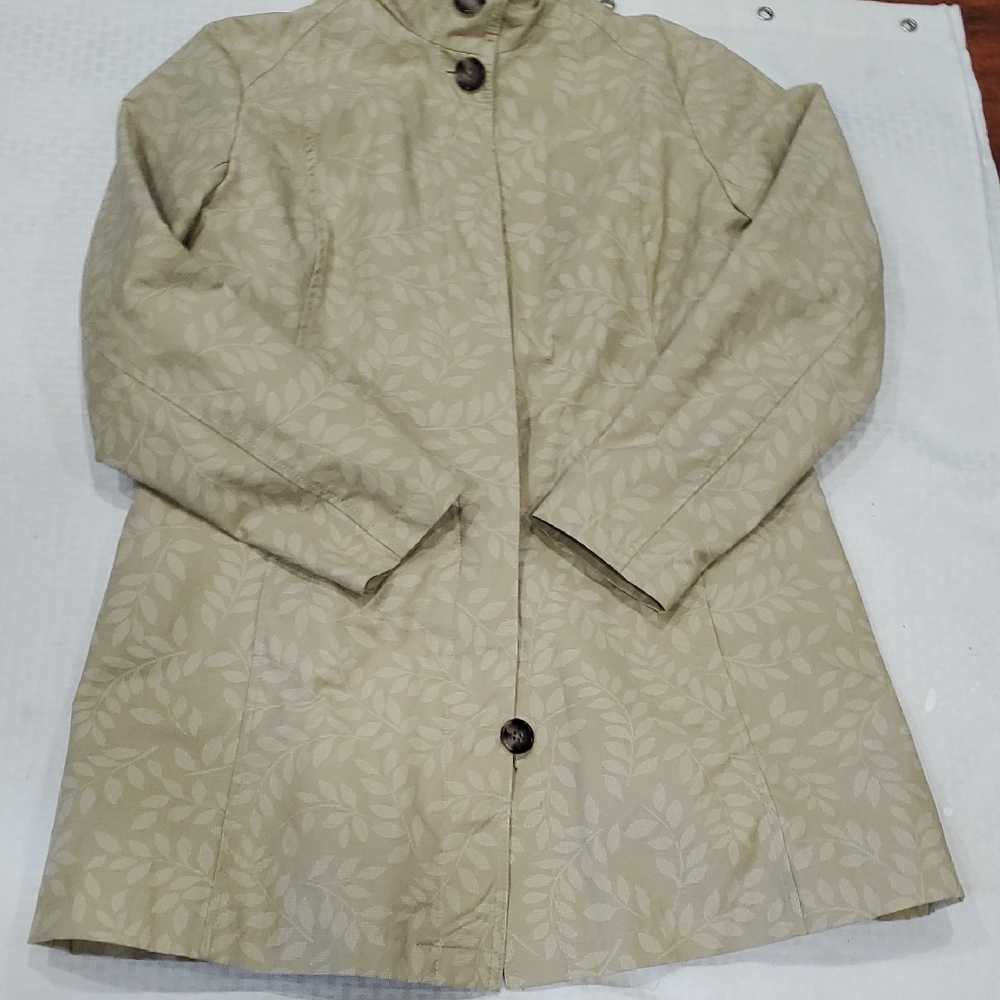 Eddie Bauer Light Tan Trench Coat - Picture 11 of 16